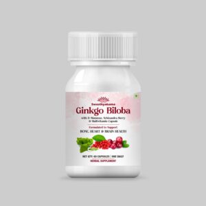 Ginkgo biloba Biloba Extract 120mg (60  Capsules) for Healthy Brain Function
